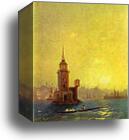 View of the Leander Tower in Constantinople by Ivan Aivazovsky, Canvas Print