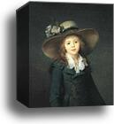 Portrait of Catherine Stroganova (1769-1844) as a Child by Jean-Louis Voille, Canvas Print