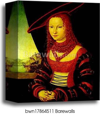 Portrait of a Lady by Lucas Cranach The Elder, Canvas Print