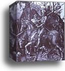 Knight, Death and the Devil by Albrecht Dürer, Canvas Print