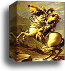 Bonaparte Crossing the St. Bernard Pass by Jacques-Louis David, Canvas Print