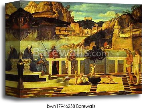 The Sacred Allegory by Giovanni Bellini, Canvas Print