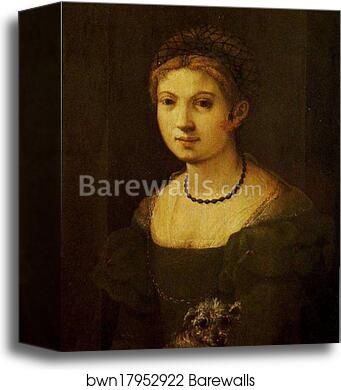Portrait of a Young Woman by Jacopo Carrucci, Known As Pontormo, Canvas Print