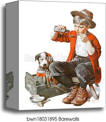 Bedside Manner by Norman Rockwell, Canvas Print