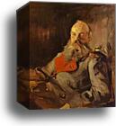 Portrait of Grand Duke Mikhail Nikolayevich by Valentin Serov, Canvas Print