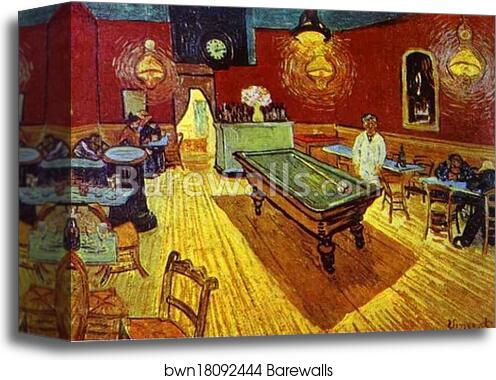 The All-Knight Café at Arles by Vincent Van Gogh, Canvas Print