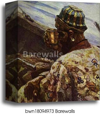 Stepan Razin. Detail by Vasily Surikov, Canvas Print