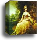 Mrs. "Perdita" Robinson by Thomas Gainsborough, Canvas Print