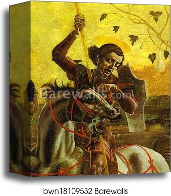 St. George and the Dragon. Detail by Cosmè Tura (A.K.A. Cosimo Tura), Canvas Print St. George and the Dragon. Detail by Cosmè Tura (A.K.A. Cosimo Tura), Canvas Print