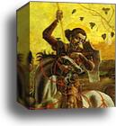 St. George and the Dragon. Detail by Cosmè Tura (A.K.A. Cosimo Tura), Canvas Print