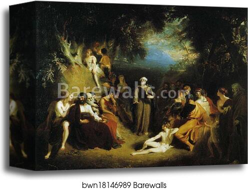 Homer Reciting His Poems by Sir Thomas Lawrence, Canvas Print