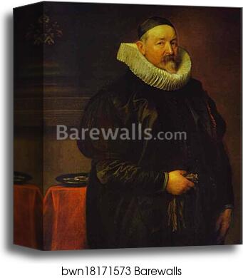 Portrait of Adrian Stevens by Sir Anthony Van Dyck, Canvas Print