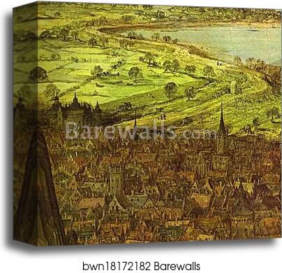 The Tower of Babel. Detail by Pieter Bruegel The Elder, Canvas Print The Tower of Babel. Detail by Pieter Bruegel The Elder, Canvas Print