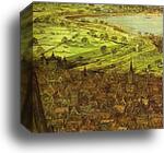 The Tower of Babel. Detail by Pieter Bruegel The Elder, Canvas Print