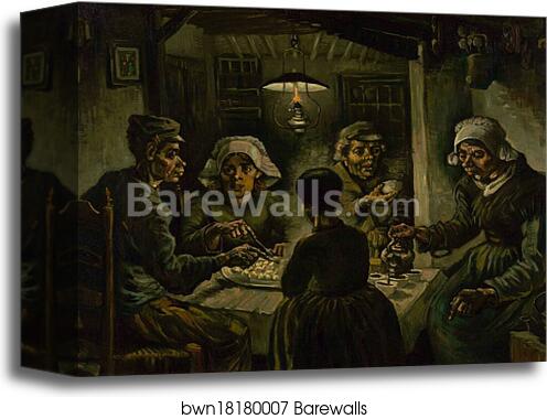 The potato eaters by Vincent Van Gogh, Canvas Print