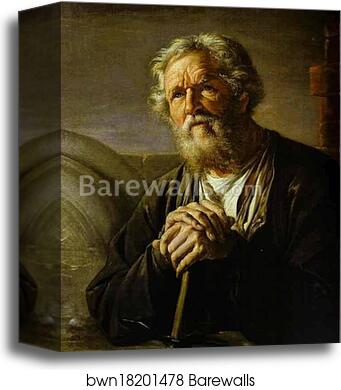 Portrait of S. K. Sukhanov by Vasily Tropinin, Canvas Print