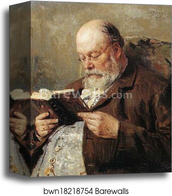Portrait of the Academician Ivan Yanzchulo by Vladimir Makovsky, Canvas Print Portrait of the Academician Ivan Yanzchulo by Vladimir Makovsky, Canvas Print