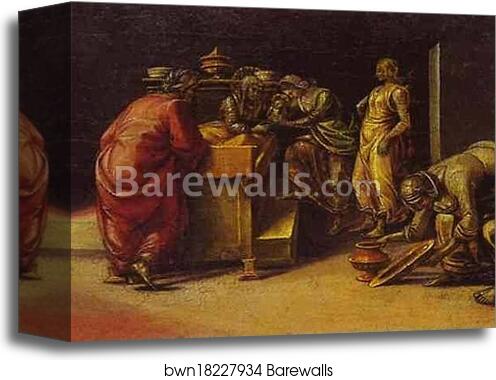 The Birth of St. John the Baptist by Luca Signorelli, Canvas Print