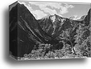 Paradise Valley, Kings River Canyon (Proposed as a national park), California, 1936.  Photographs of National Parks and Monuments, compiled 1941 - 1942, documenting the period ca. 1933 - 1942 by Ansel Adams (1902-1984), Canvas Print
