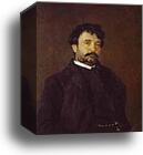 Portrait of the Italian Singer Angelo Masini by Valentin Serov, Canvas Print