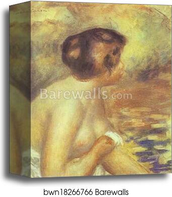 The Bather by Pierre-Auguste Renoir, Canvas Print