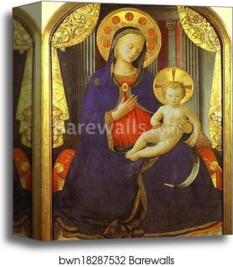 Madonna and Child by Fra Angelico, Canvas Print