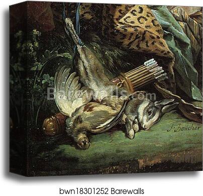 Diana after the Hunt. Detail by François Boucher, Canvas Print