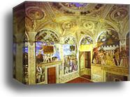 View of the West and North Walls by Andrea Mantegna, Canvas Print