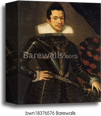 Portrait of a Soldier by Sofonisba Anguissola, Canvas Print