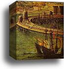 The Bay of Naples. Detail by Pieter Bruegel The Elder, Canvas Print