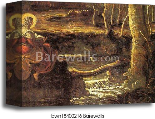 St. Mary of Egypt. Detail by Jacopo Robusti, Called Tintoretto, Canvas Print St. Mary of Egypt. Detail by Jacopo Robusti, Called Tintoretto, Canvas Print