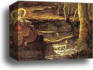 St. Mary of Egypt. Detail by Jacopo Robusti, Called Tintoretto, Canvas Print