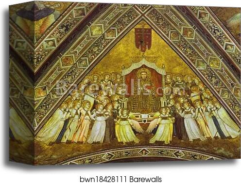 St. Francis in Glory by Giotto, Canvas Print