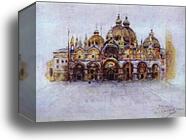 St. Mark Cathedral. Venice by Vasily Surikov, Canvas Print