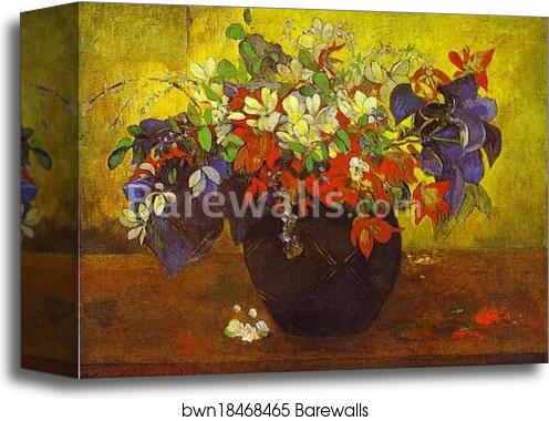 Bouquet of Flowers by Paul Gauguin, Canvas Print