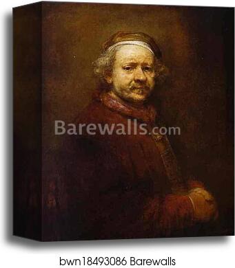 Self-Portrait by Rembrandt Harmenszoon Van Rijn, Canvas Print Self-Portrait by Rembrandt Harmenszoon Van Rijn, Canvas Print