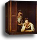 A Girl and Her Duenna by Bartolomé Esteban Murillo, Canvas Print