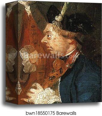 Sir Thomas Kennedy, James Caulfeild, Mr Ward and Mr Phelps. Detail by Sir Joshua Reynolds, Canvas Print Sir Thomas Kennedy, James Caulfeild, Mr Ward and Mr Phelps. Detail by Sir Joshua Reynolds, Canvas Print