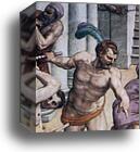 Martyrdom of St. Lawrence. Detail by Agnolo Bronzino, Canvas Print
