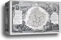 Dept. De La Sarthe by Victor Jules Levasseur, Canvas Print