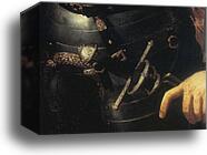 Portrait of Stefano Colonna. Detail by Agnolo Bronzino, Canvas Print