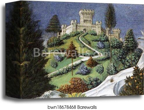 Procession of the Magus Balthazar. Detail by Benozzo Gozzoli, Canvas Print Procession of the Magus Balthazar. Detail by Benozzo Gozzoli, Canvas Print