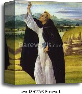 St. Dominic by Alessandro Botticelli, Canvas Print
