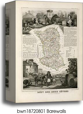 Dépt. des Deux Sèvres (région de l'ouest) by Victor Jules Levasseur, Canvas Print Dépt. des Deux Sèvres (région de l'ouest) by Victor Jules Levasseur, Canvas Print