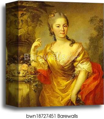 Portrait of Countess Anna Alexeevna Tchernysheva by Stefano Torelli, Canvas Print