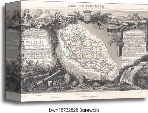 Dept. de Vaucluse by Victor Jules Levasseur, Canvas Print Dept. de Vaucluse by Victor Jules Levasseur, Canvas Print