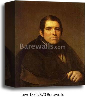 Portrait of Piotr Pletnev by Alexey Tyranov, Canvas Print