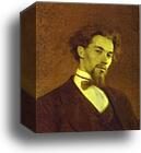 Portrait of the Artist Konstantin Savitsky by Ivan Kramskoy, Canvas Print