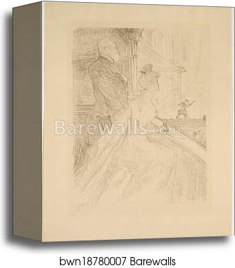 La Loge: A Performance of Faust by Henri De Toulouse-Lautrec, Canvas Print