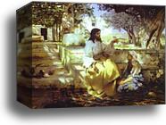 Christ in the House of Martha and Mary by Henryk Hector Siemiradzki, Canvas Print